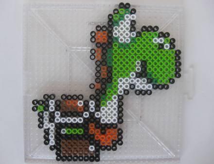 Yoshi (Green) (Super Mario World) - Custom Fuse Bead Set
